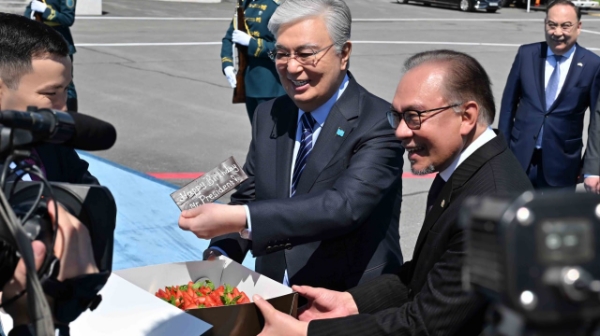 Премьер-министр Малайзии подарил Токаеву торт 