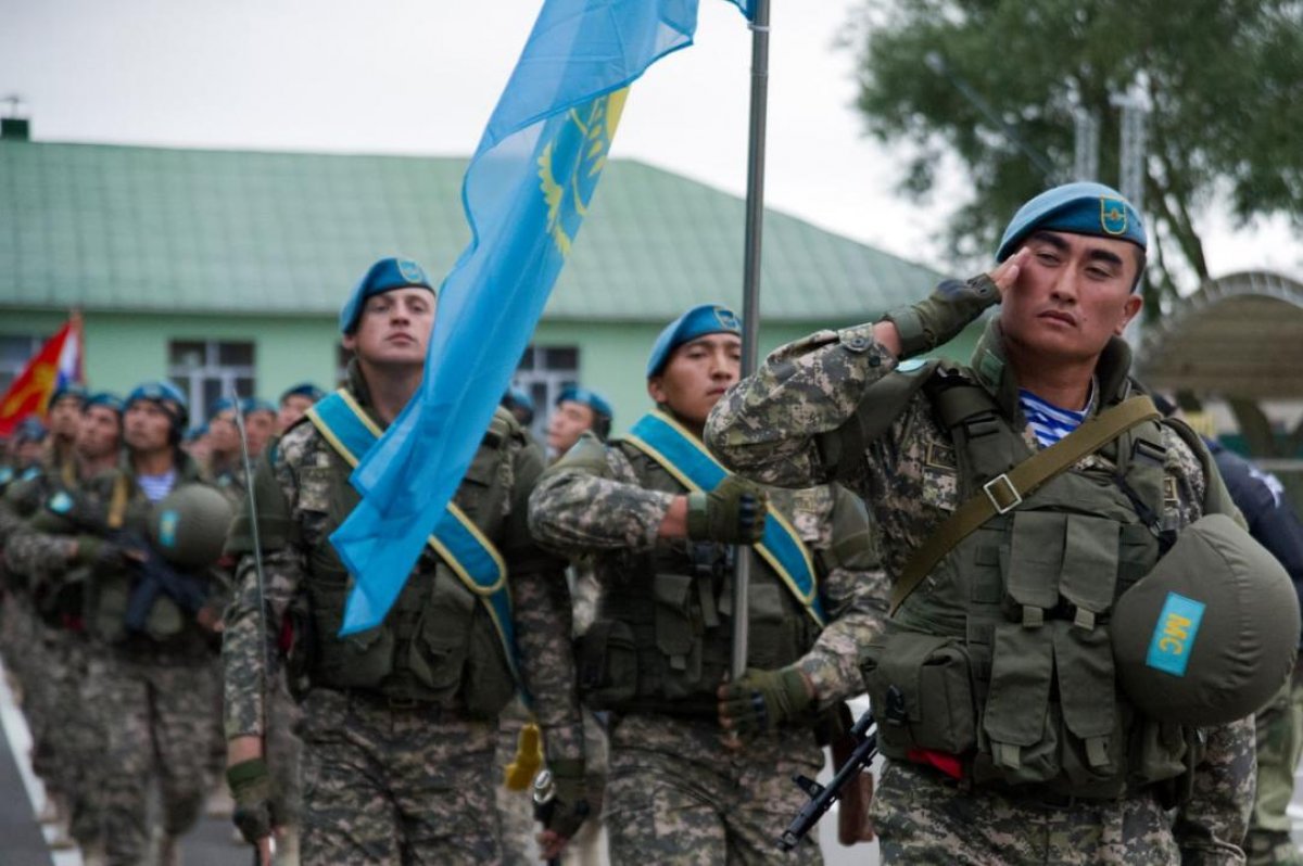 Казахстанские военнослужащие отправились в Кыргызстан на учения ОДКБ