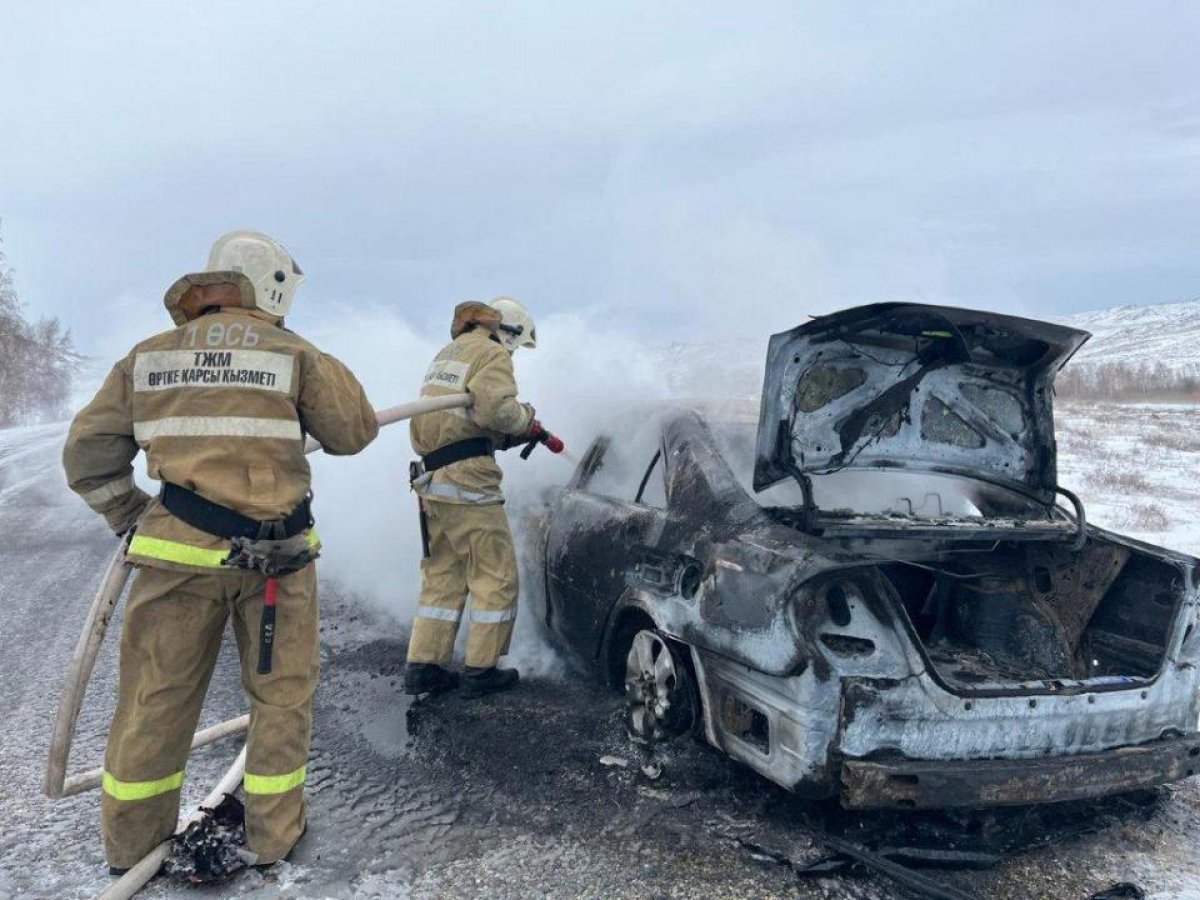 Около 20 автопожаров произошло в Восточном Казахстане