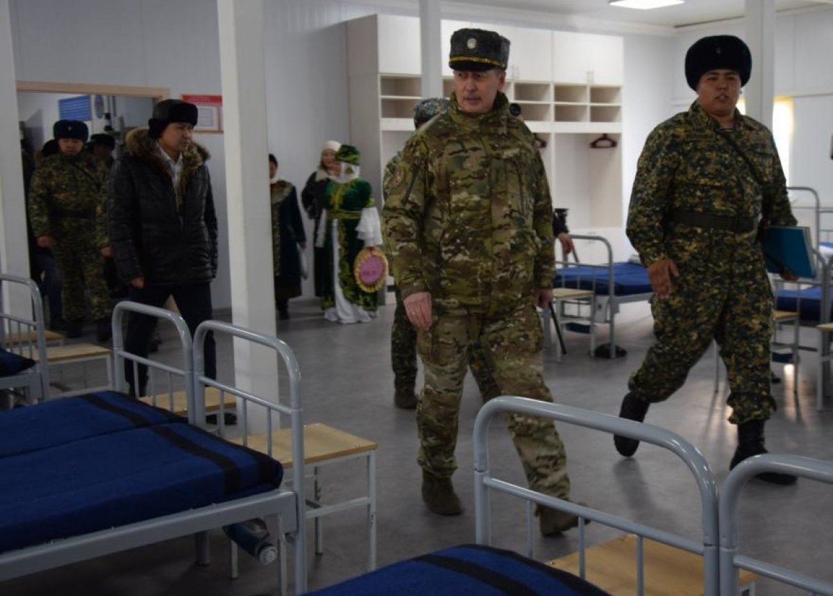 Модульные казармы Национальной гвардии открыли в Павлодаре