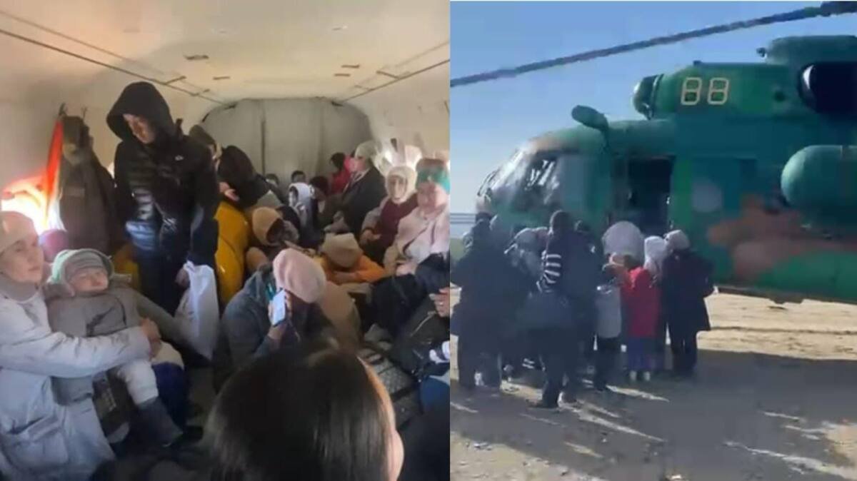 Более 20 детей спасли летчики Нацгвардии МВД в Актюбинской области