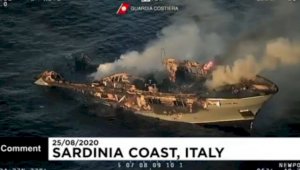 Яхта с гражданами Казахстана загорелась в Италии