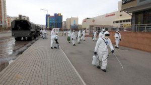 Дезинфекция подъездов в Алматы проводится трижды в неделю