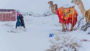 Пустыню Сахару сковало льдом и накрыло снегом