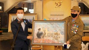 В Алматы открылась выставка картин, посвященная ветеранам Афганской войны
