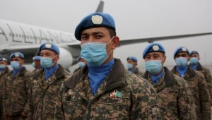 Состоялась очередная ротация казахстанских миротворцев