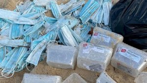 На побережье Капшагая обнаружены медицинские отходы