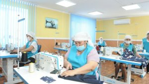 Швейный цех для многодетных матерей открыли в Талдыкоргане
