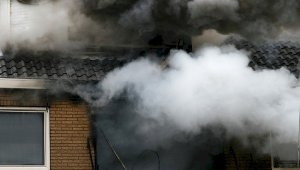 Пожар произошел в восьмиэтажном жилом доме в Алматы
