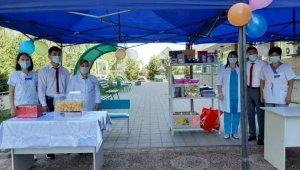 В прививочных пунктах Алатауского района Алматы проводятся  беспроигрышные лотереи