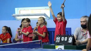 В Алматы прошел чемпионат по настольному теннису среди детей