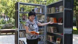 Библиотека под открытым небом появилась в Алматы