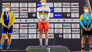 Казахстанская велогонщица выиграла «бронзу» ЧМ среди юниоров