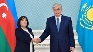 Президент Токаев принял Председателя Милли Меджлиса Азербайджана Сагибу Гафарову