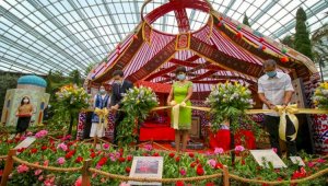 В Сингапуре к 30-летию Независимости РК открылась выставка Tulipmania 2021