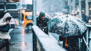 Осадки в виде дождя и снега принесет в Казахстан циклон из районов Мурманска