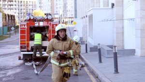 Пожар в торговом центре в Алматы ликвидирован