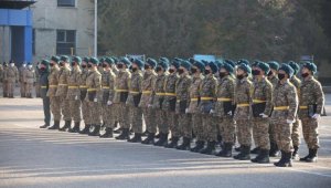 В Десантно-штурмовых войсках Казахстана прошли проводы солдат
