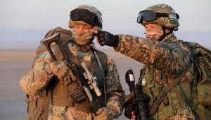 Военнослужащие Казахстана и Узбекистана провели совместные учения