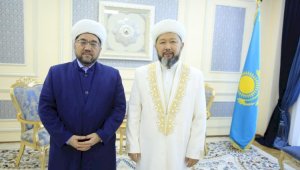 Верховный муфтий Казахстана встретился с узбекским коллегой