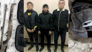 Задержаны трое участников ограбления оружейного магазина в Алматы