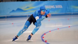 Казахстанский конькобежец выступил на Олимпийских играх в Пекине
