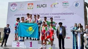 Мужская сборная Казахстана по велоспорту завоевала «золото» чемпионата Азии