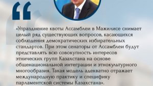 Из выступления Президента РК на XXXI сессии Ассамблеи народа Казахстана "Единство народа - основа обновленного Казахстана"