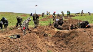 В Волгоградской области обнаружено захоронение бойца из Казахстана