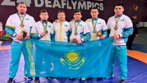 Пять медалей завоевали казахстанские борцы на Сурдлимпийских играх в Бразилии