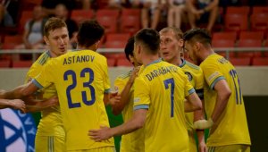 Казахстанские футболисты вырвали победу в матче со Словакией в рамках Лиги наций