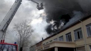 Пожар в Экибастузе: едва не сгорела школа