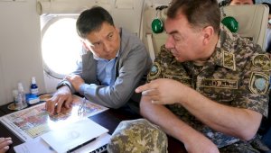 Аким Алматы и Министр по ЧС проверили состояние моренных озер в горах Алматы