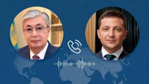 Президент Казахстана провел телефонные переговоры с Президентом Украины