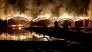 На востоке Китая сгорел построенный более 900 лет назад деревянный мост