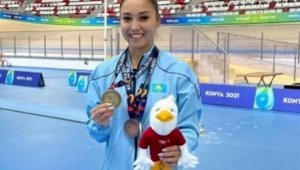 Гимнастка Аида Бауыржанова выиграла три медали Исламиады