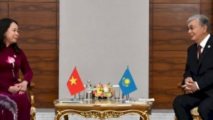 Глава государства провел встречу с вице-президентом Вьетнама Во Тхи Ань Суан