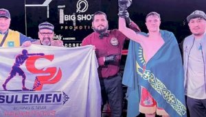 Непобежденный казахстанский боксер одержал восьмую победу на профессиональном ринге