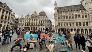 На площади Брюсселя прозвучала домбра