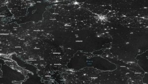 NASA опубликовало спутниковый снимок блэкаута на территории Украины