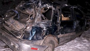В ДТП с «перевертышем» в Алматинской области погибли четверо человек