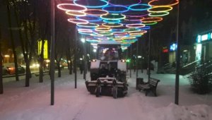 Уборка снега в Алматы будет проводиться и в ночное время