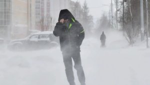 Штормовое предупреждение объявлено в шести областях Казахстана