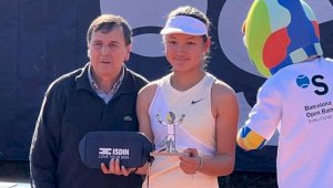 Юная казахстанская теннисистка выиграла престижный турнир в Барселоне