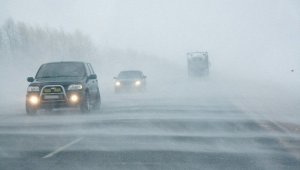 В Жамбылской и Туркестанской областях из-за ухудшения погодных условий закрыты трассы