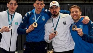 Артем Саркисян завоевал историческое для Казахстана  «серебро» Кубка мира по фехтованию
