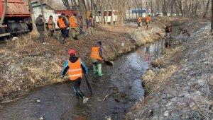В Алматы во время учений «Коктем-2023» из рек и арычных сетей вывезли более 640 кубометов мусора