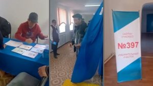 В затопленных селах Актюбинской области тоже голосуют на выборах