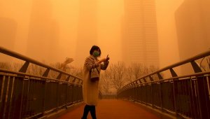 Мощная пылевая буря обрушилась на Пекин
