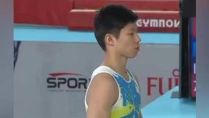 Юный казахстанец завоевал историческую  для страны медаль ЧМ по спортивной гимнастике